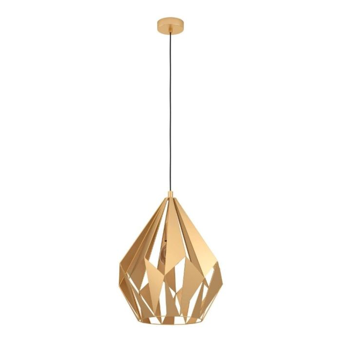 Aluminiowa industrialna lampa wisząca złota, Acri