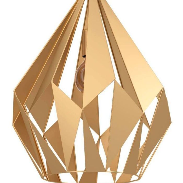 Aluminiowa industrialna lampa wisząca złota, Acri