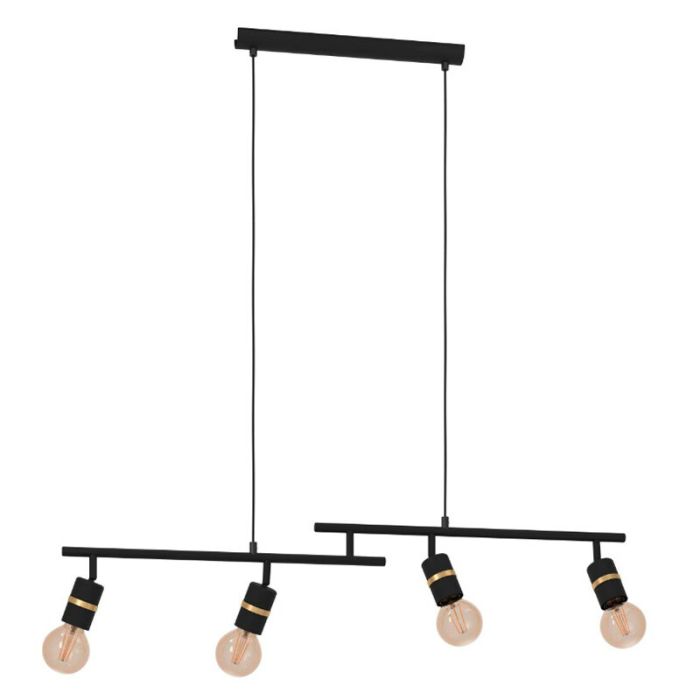 Aluminiowa lampa wisząca czarna, Jelger