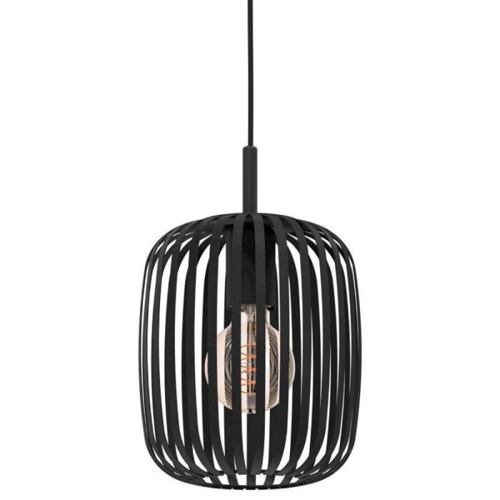 Aluminiowa industrialna lampa wisząca czarna, Pietro