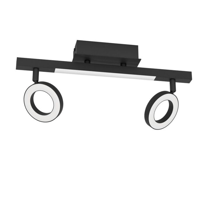 Aluminiowy nowoczesny spot sufitowy czarny, Madelinde, 3,2W, 3000K LED