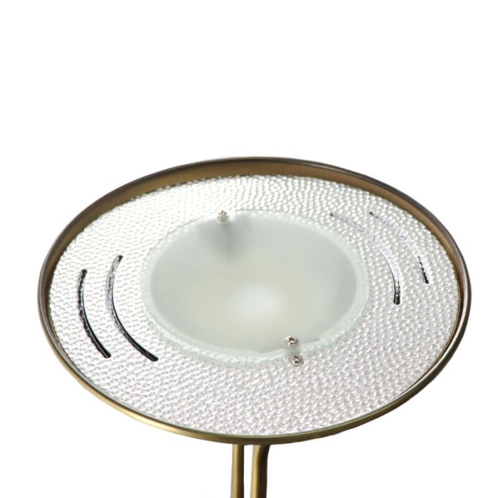Nowoczesna lampa do czytania stojąca mosiądz, Salvador, 18W, 3000K LED, z przełącznik