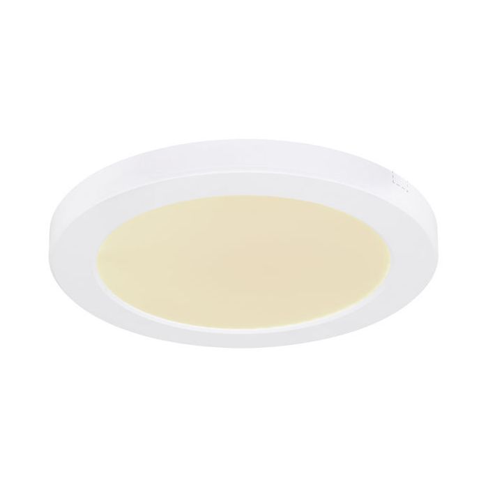 Plastikowy plafon sufitowy biały, Cage, 18W, regulowany kolor LED