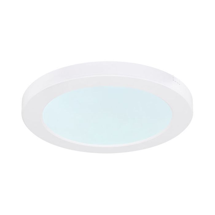 Plastikowy plafon sufitowy biały, Cage, 18W, regulowany kolor LED