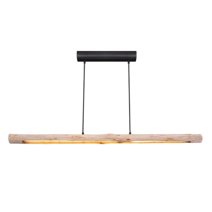 Drewniana lampa wisząca brązowa, Abbas, 25W, 3000K LED