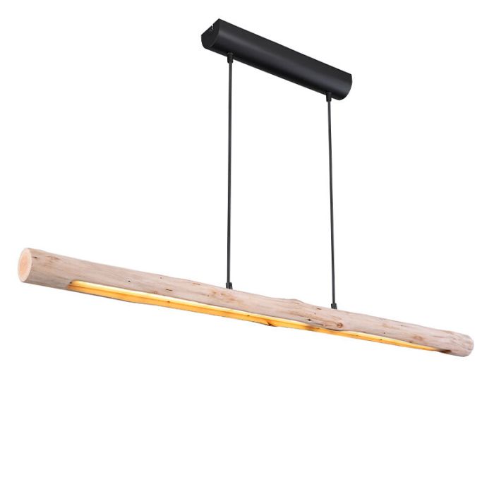 Drewniana lampa wisząca brązowa, Abbas, 25W, 3000K LED