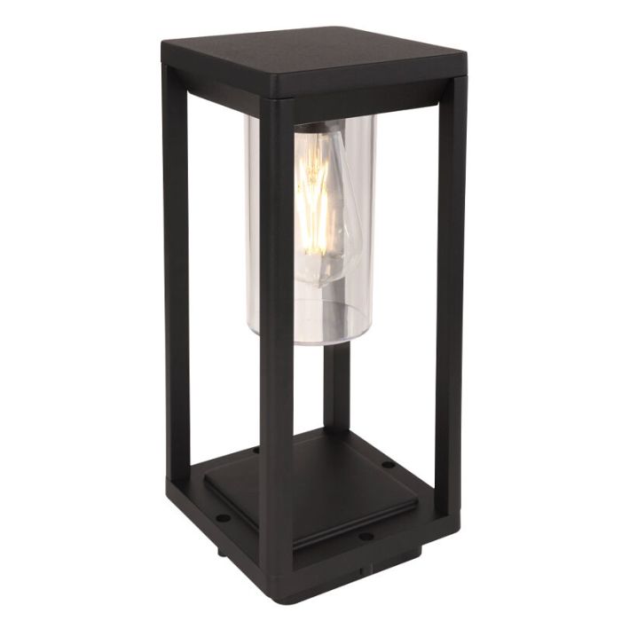 Plastikowa nowoczesna lampa zewnętrzna czarna, Vildan, IP44