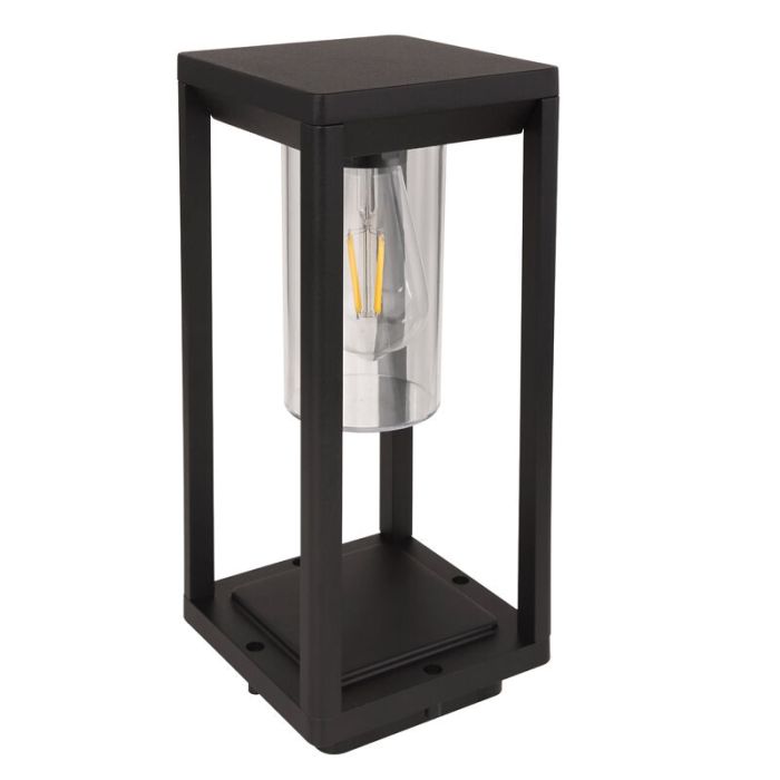 Plastikowa nowoczesna lampa zewnętrzna czarna, Vildan, IP44