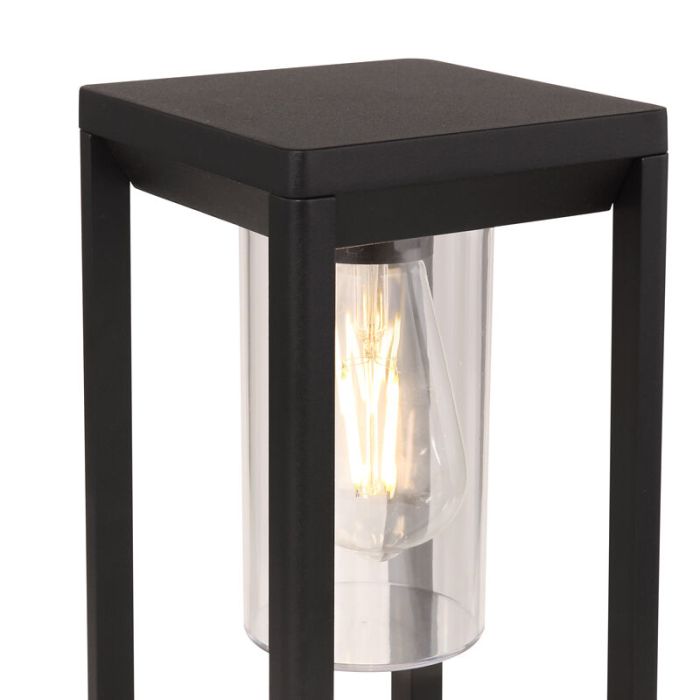 Plastikowa nowoczesna lampa zewnętrzna czarna, Vildan, IP44
