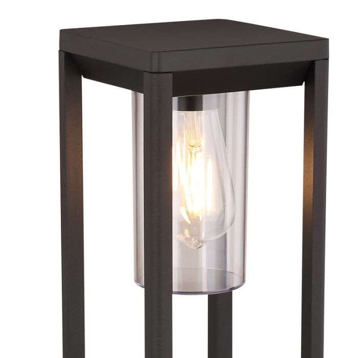 Plastikowa nowoczesna lampa zewnętrzna czarna, Vildan, IP44