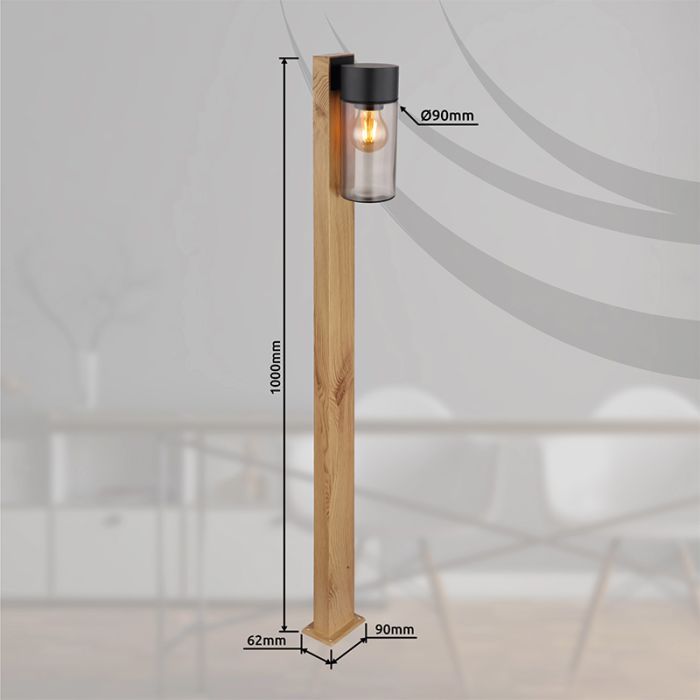 Stal Nierdzewna nowoczesna lampa zewnętrzna brązowa, Kiymet, IP44