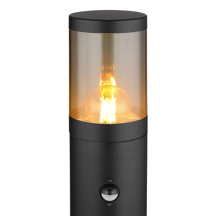 Stal Nierdzewna nowoczesna lampa zewnętrzna czarna, Lambert, IP44