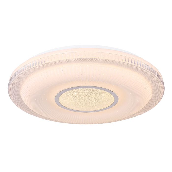 Metalowa nowoczesna inteligentna lampa sufitowa biała, Aldin, 30W, regulowana ciepła do zimnej bieli LED