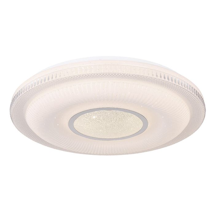 Metalowa nowoczesna inteligentna lampa sufitowa biała, Aldin, 30W, regulowana ciepła do zimnej bieli LED