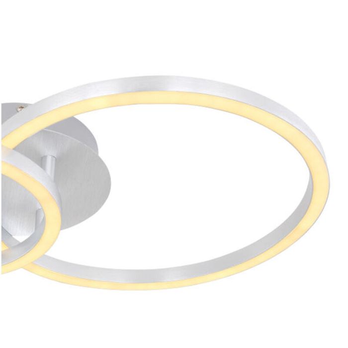 Metalowy nowoczesny plafon sufitowy biały, Palica, 18W, 3000K LED