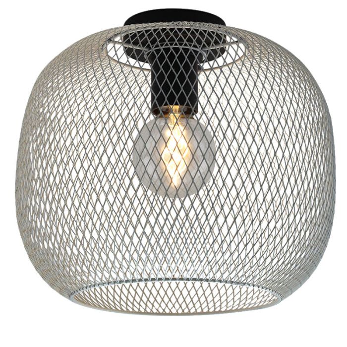 Industrialna lampa sufitowa szara, Emado
