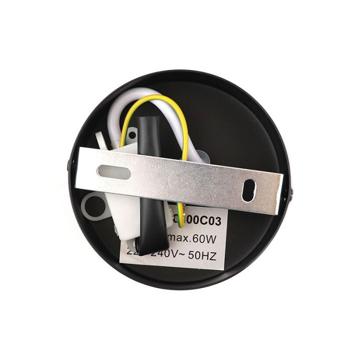Industrialna lampa sufitowa szara, Emado