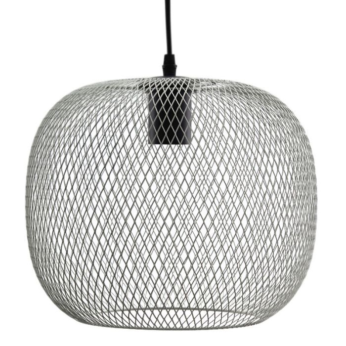 Industrialna lampa wisząca nad stół do jadalni szara, Emado