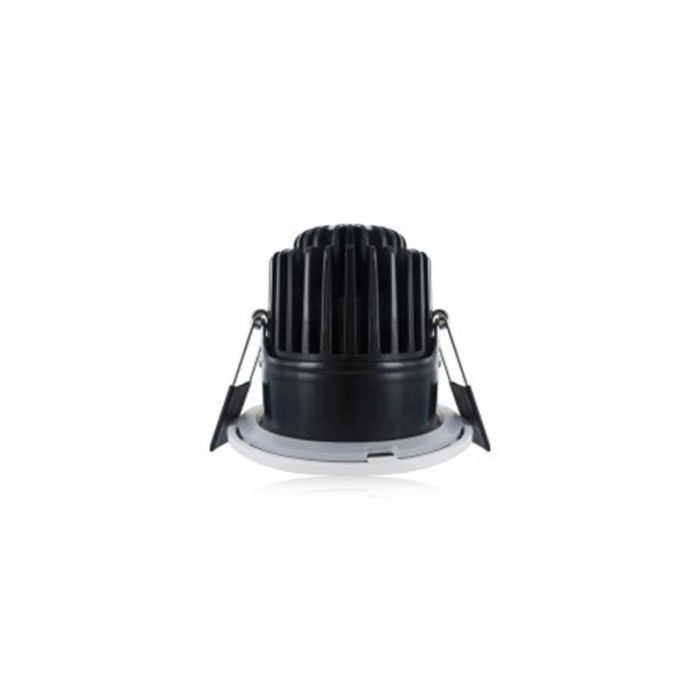 Szklany downlight biały, Rexe, 9W, 3000K LED, IP65