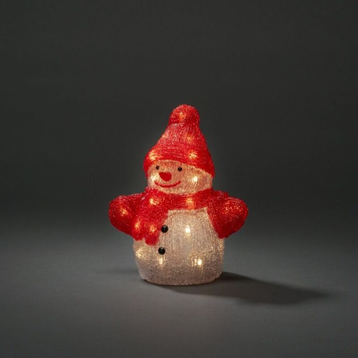 Bałwan z czerwoną czapką, 22,5 cm