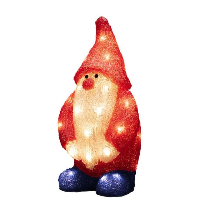 Akrylowa Boże Narodzenie 3d świąteczna figura czerwona, Kerstman, 2W, 4000K LED, IP44