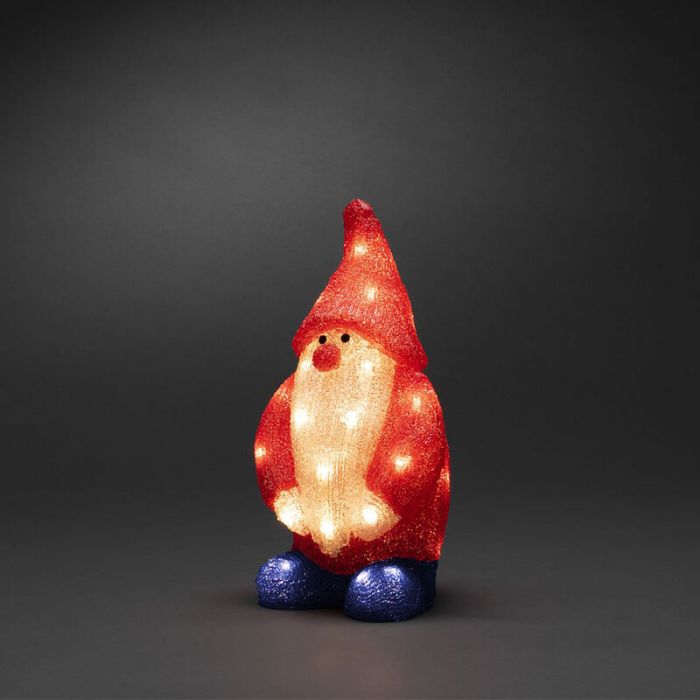 Akrylowa Boże Narodzenie 3d świąteczna figura czerwona, Kerstman, 2W, 4000K LED, IP44