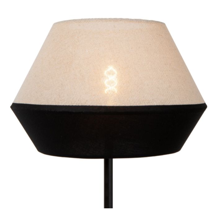 Beżowa lampa stojąca nowoczesna, Kala, z przełącznik
