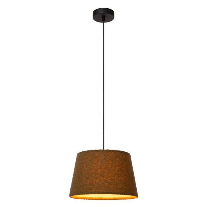 Zielona lampa wisząca vintage, Woolly