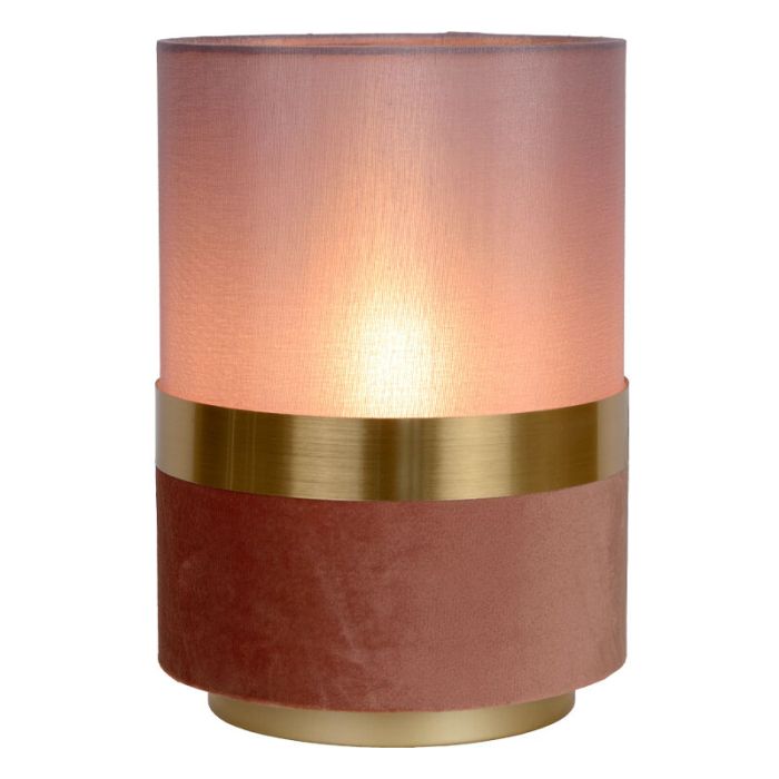 Złota lampa stołowa retro, Tusse, z przełącznik
