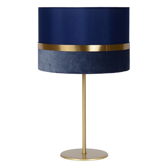 Niebieska lampa stołowa retro, Extravaganza Tusse, z przełącznik