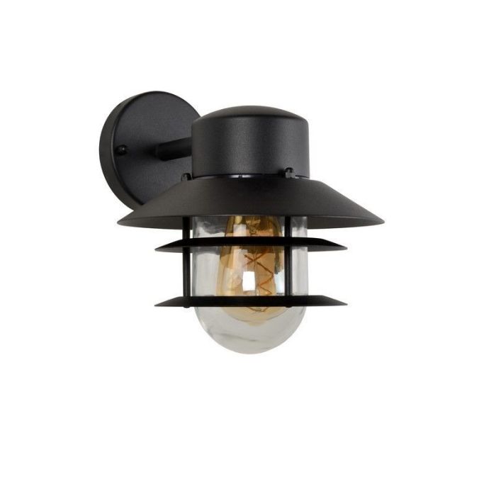 Czarna lampa zewnętrzna nowoczesna, Zico, IP44