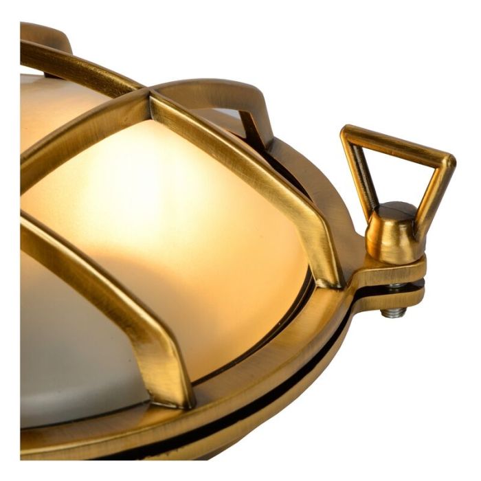 Złota lampa zewnętrzna retro, Dudley, IP65