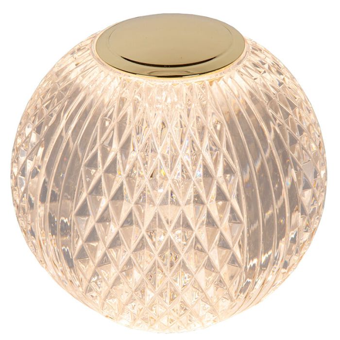 Przezroczysta lampa stołowa nowoczesna, Cintra, 1,5W, 2700K LED, ściemniana w 3 krokach