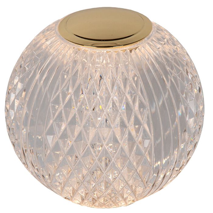 Przezroczysta lampa stołowa nowoczesna, Cintra, 1,5W, 2700K LED, ściemniana w 3 krokach