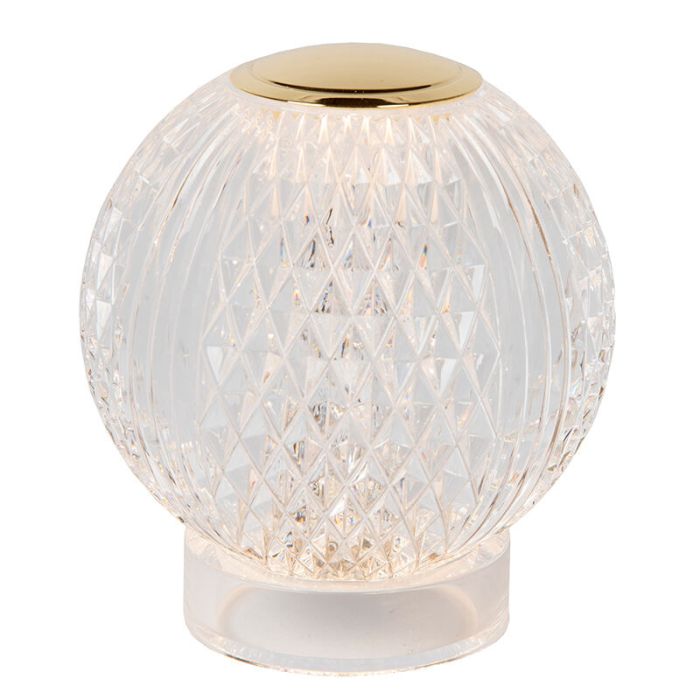 Przezroczysta lampa stołowa nowoczesna, Cintra, 1,5W, 2700K LED, ściemniana w 3 krokach
