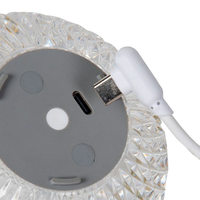 Przezroczysta lampa stołowa nowoczesna, Cintra, 1,5W, 2700K LED, ściemniana w 3 krokach