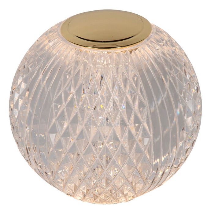 Przezroczysta lampa stołowa nowoczesna, Cintra, 1,5W, 3000K LED, ściemniana w 3 krokach