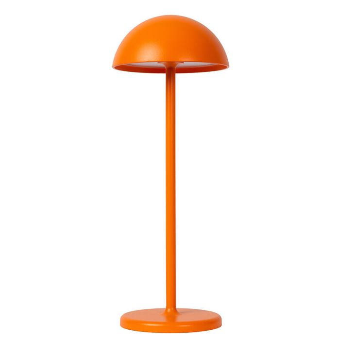Pomarańczowa lampa stołowa ogrodowa retro, Joy, 1,5W, 3000K LED, IP54, z dotykowy ściemniacz