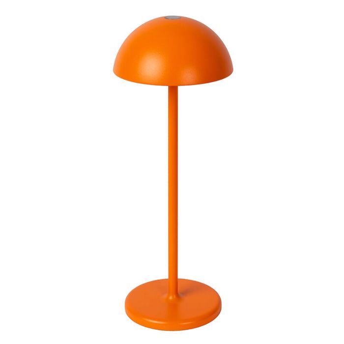 Pomarańczowa lampa stołowa ogrodowa retro, Joy, 1,5W, 3000K LED, IP54, z dotykowy ściemniacz