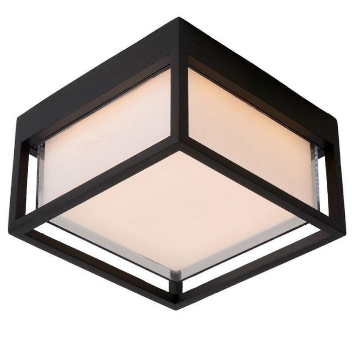 Czarna lampa zewnętrzna nowoczesna, Singa, 9,6W, 2700K LED, IP54