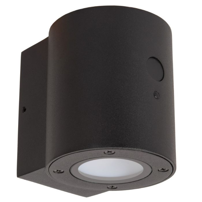 Czarny kinkiet solarny zewnętrzny nowoczesny, Perth, 1W, 2850K LED, IP65