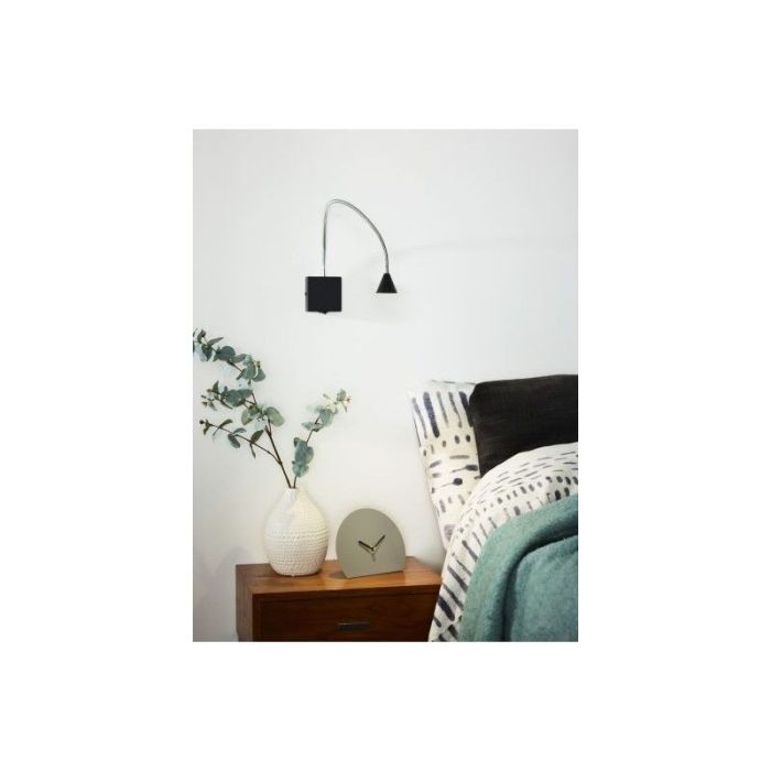 Czarny kinkiet nowoczesny, Buddy, 3W, 4000K LED, z przełącznik