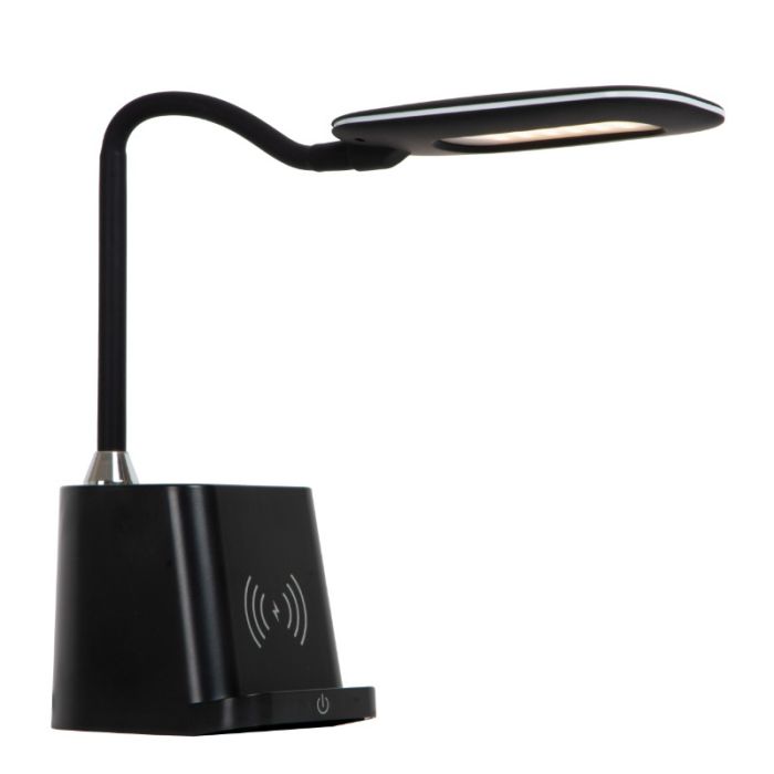 Czarna lampa biurkowa nowoczesna, Penny, 4,7W, 3000K LED, z przełącznik