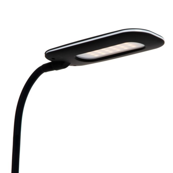 Czarna lampa biurkowa nowoczesna, Penny, 4,7W, 3000K LED, z przełącznik