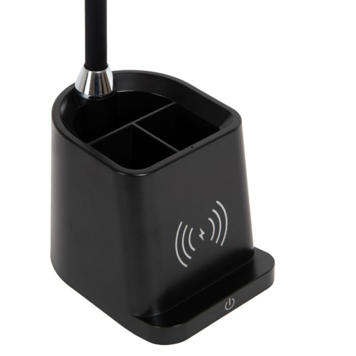 Czarna lampa biurkowa nowoczesna, Penny, 4,7W, 3000K LED, z przełącznik