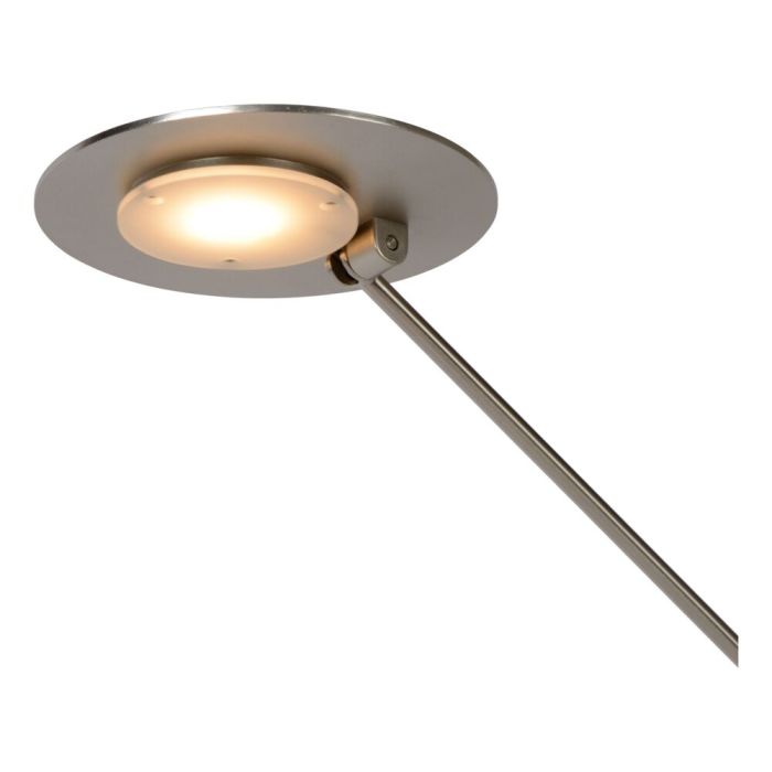 Chromowana lampa biurkowa nowoczesna, Anselmo, 9W, 3000K LED, z dotykowy ściemniacz