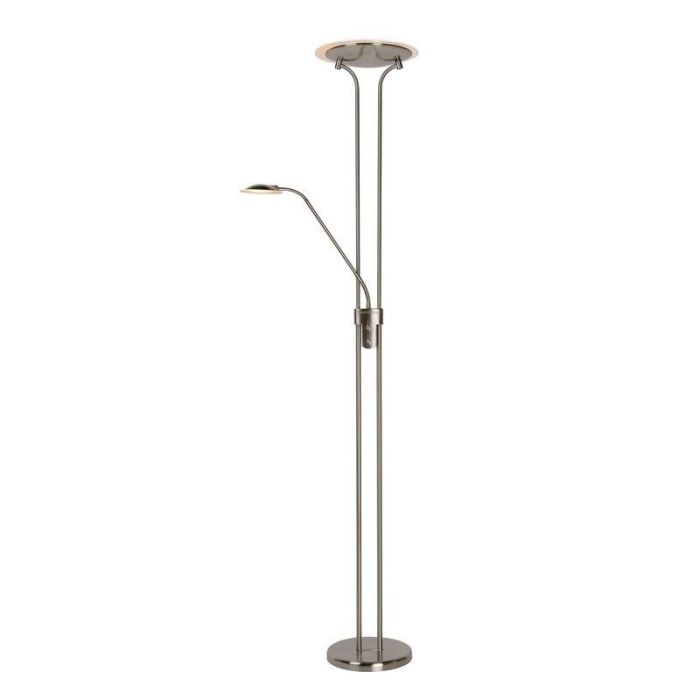 Chromowana lampa do czytania stojąca nowoczesna, Champion, 20W, 3000K LED