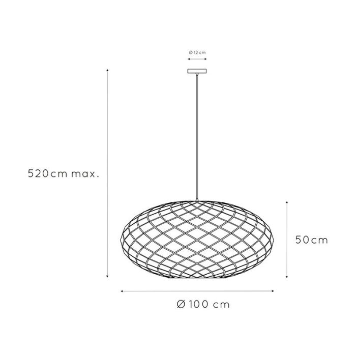 Czarna lampa wisząca nowoczesna, Wolfram
