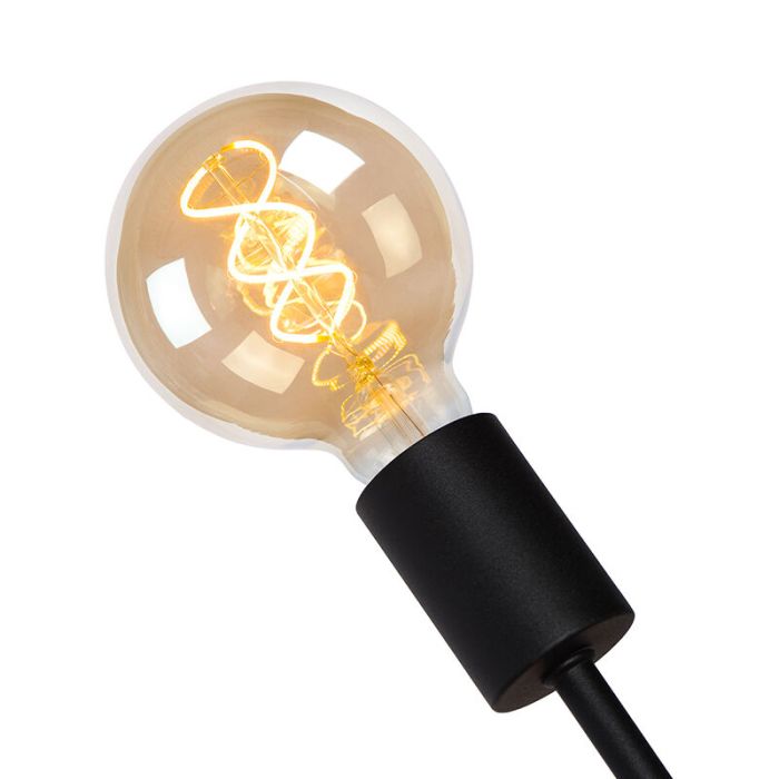 Czarna lampa wisząca nowoczesna, Lester