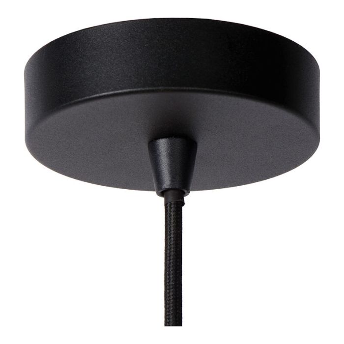 Czarna lampa wisząca nowoczesna, Lester